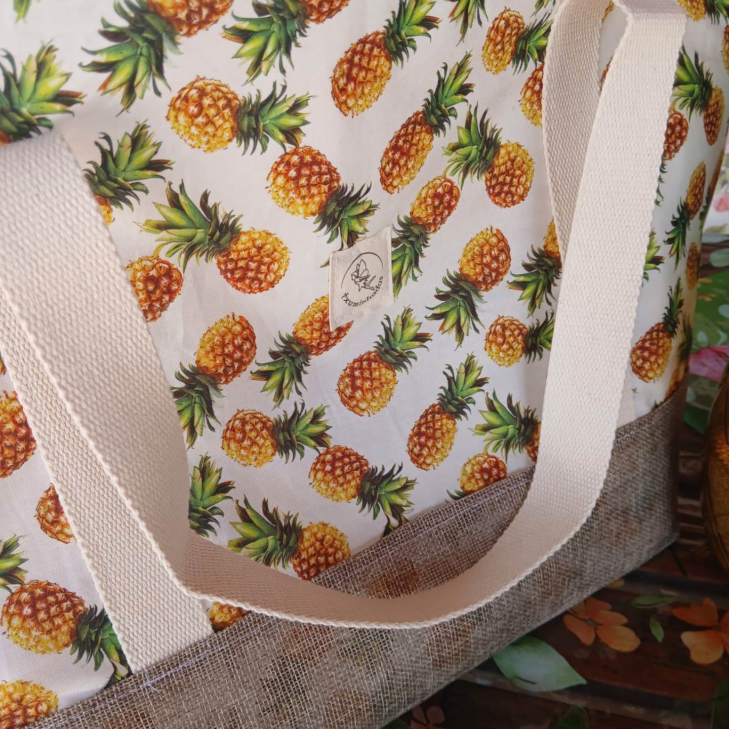 Bolsa de playa artesanal de tela – Modelo Jamaica