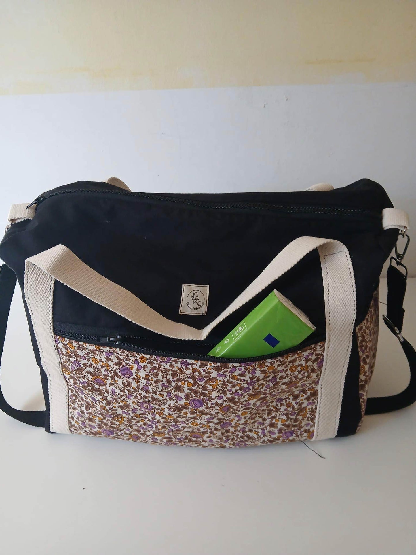 Bolsa de viaje artesanal de tela – Modelo Alpes