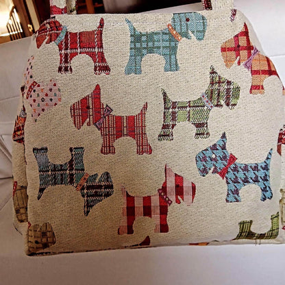 Bolso artesanal de tela – Modelo Cerdeña Dogs