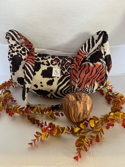Bolso artesanal de tela – Modelo Creta Animal Print