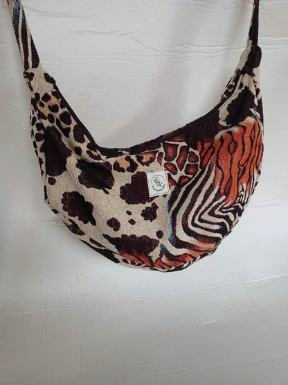 Bolso artesanal de tela – Modelo Creta Animal Print