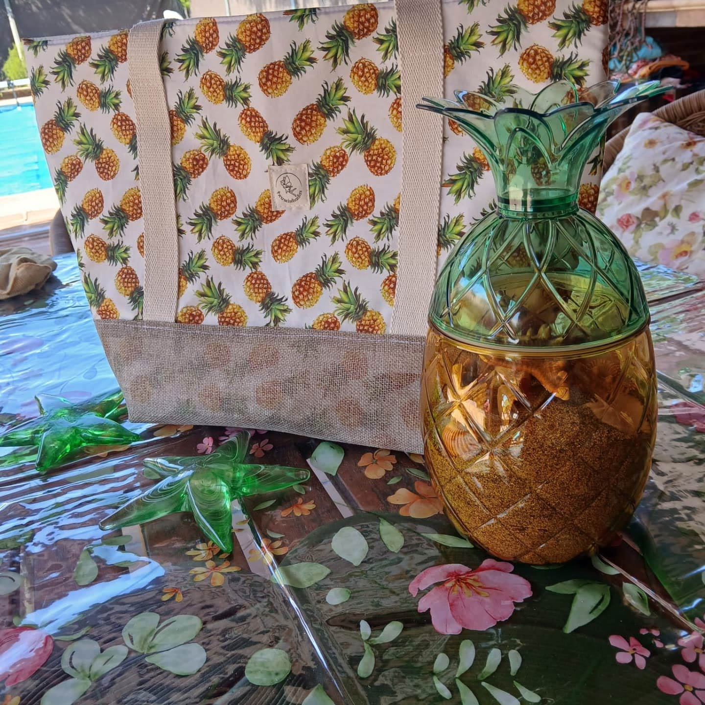 Bolsa de playa artesanal de tela – Modelo Jamaica