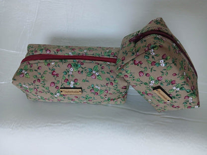 Neceser Sicilia Marrón Flores