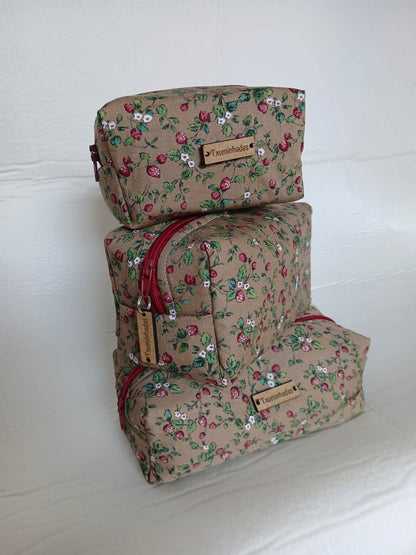 Neceser Sicilia Marrón Flores