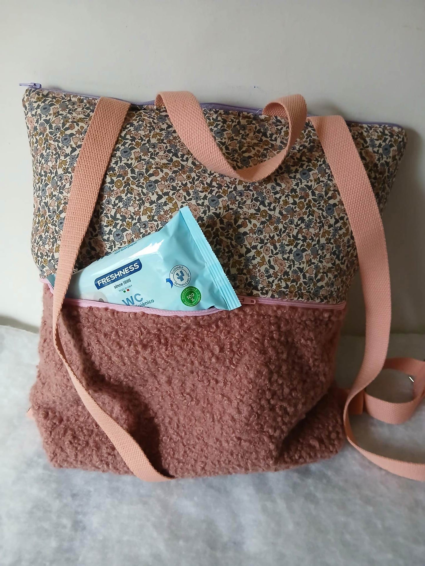 Mochila artesanal de tela – Modelo Atlas