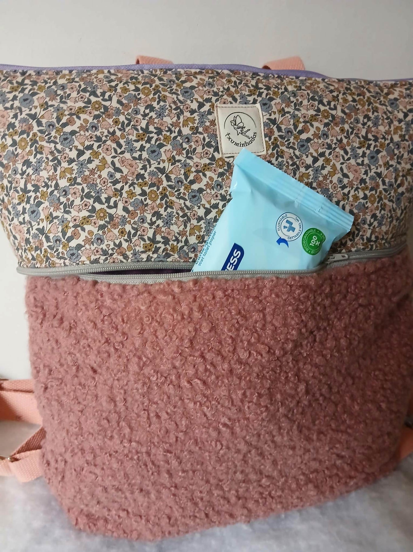 Mochila artesanal de tela – Modelo Atlas