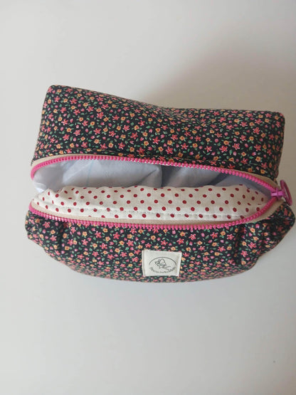 Neceser Sicilia Negro Flores