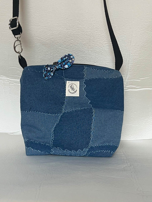 Bolso de mano artesanal – Modelo Nilo Denim