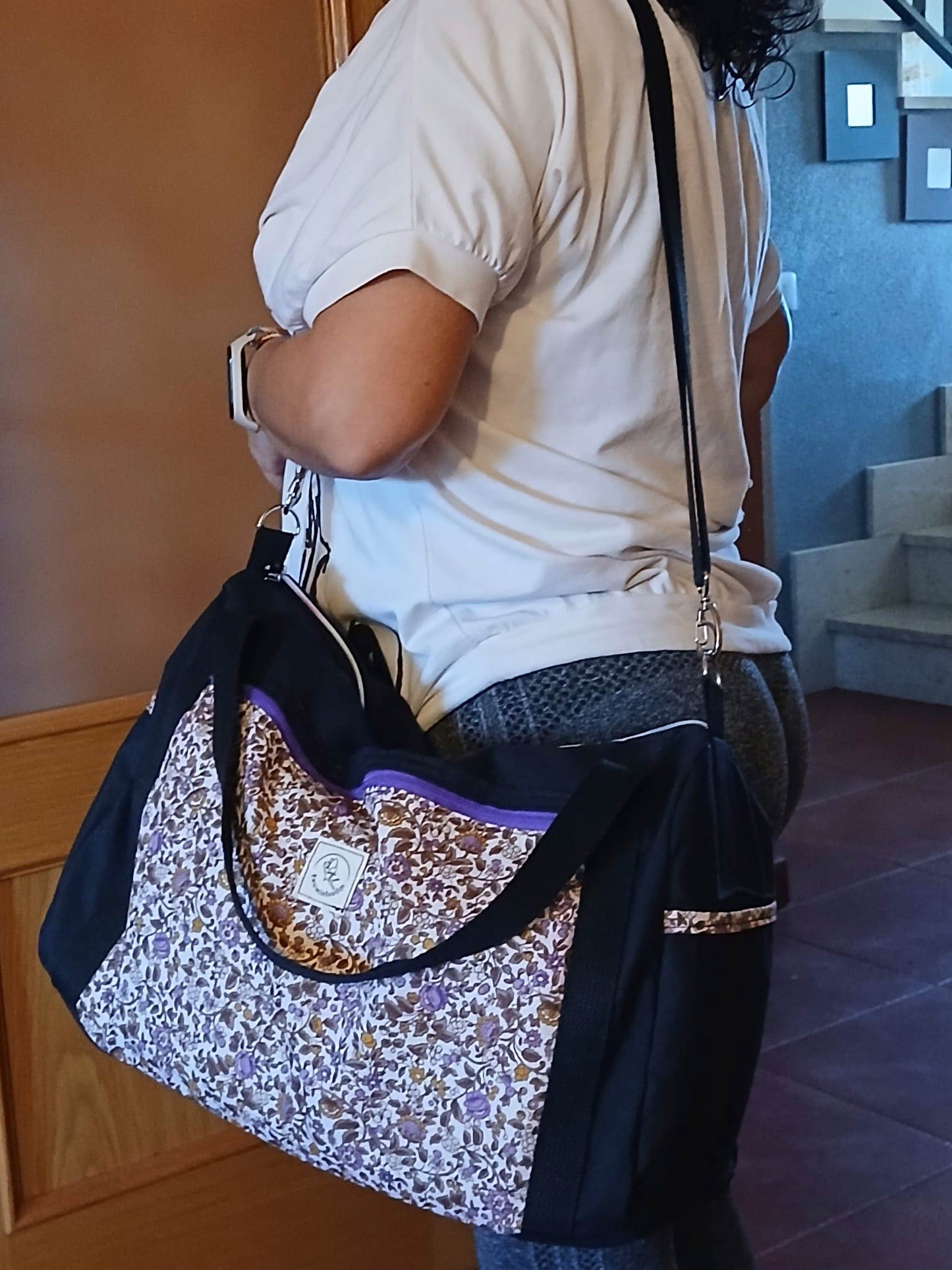 Bolsa de viaje artesanal de tela – Modelo Pirineos