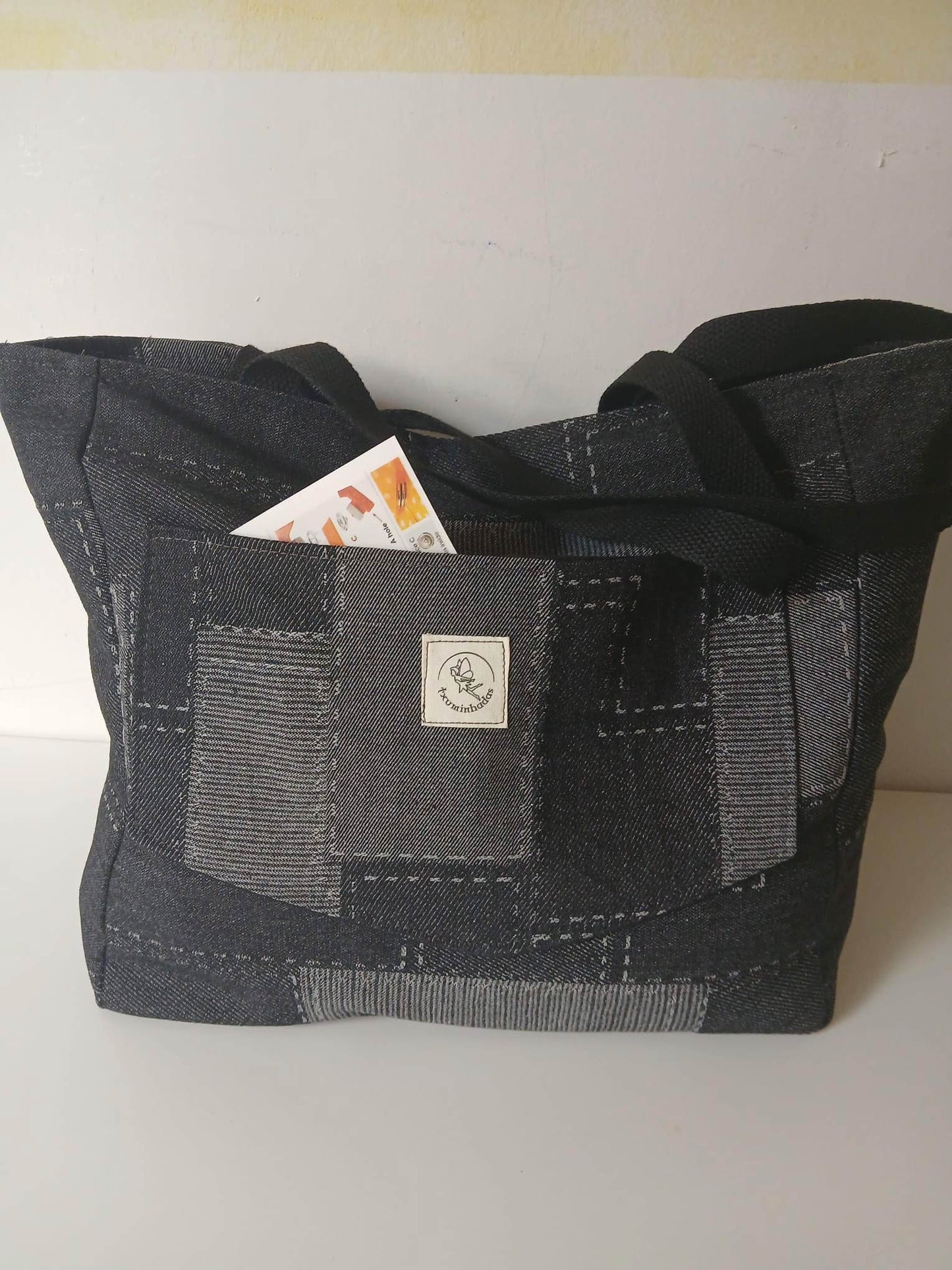 Bolso artesanal de tela – Modelo Sumatra Denim